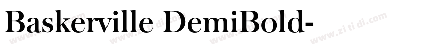 Baskerville DemiBold字体转换